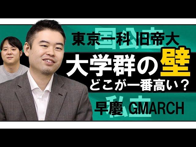 大学群同士の壁、1番大きいのはどこ？