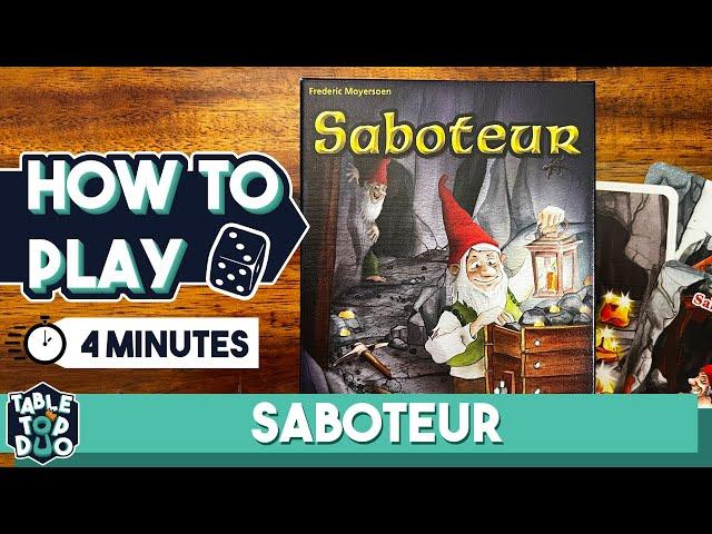 How To Play Saboteur Card Game in 4 Minutes