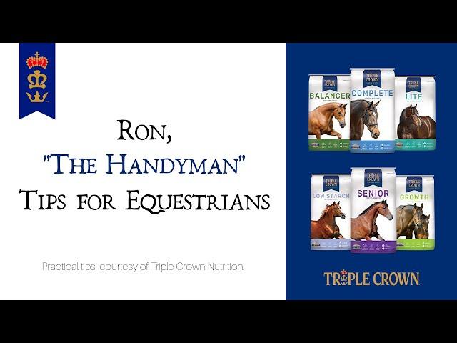 Tips For Equestrians with Triple Crown and Ron- Horse Trailer Tire Safety Tips.