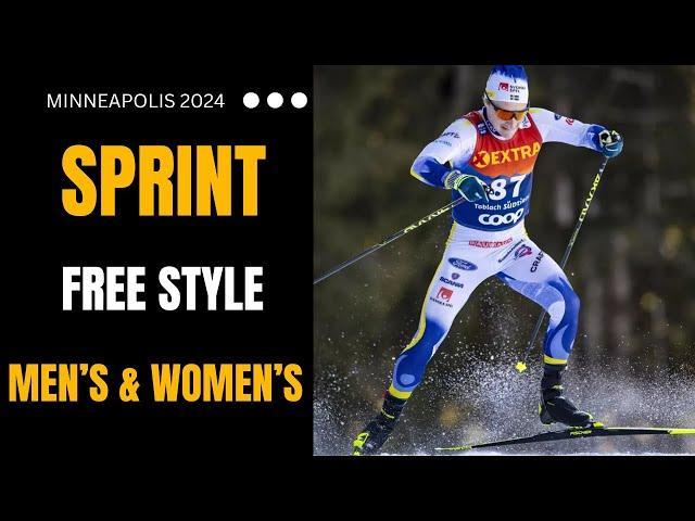 SPRINT (Free) MINNEAPOLIS (USA) 2024 Women's & Men's  World Cup Cross Country Skiing