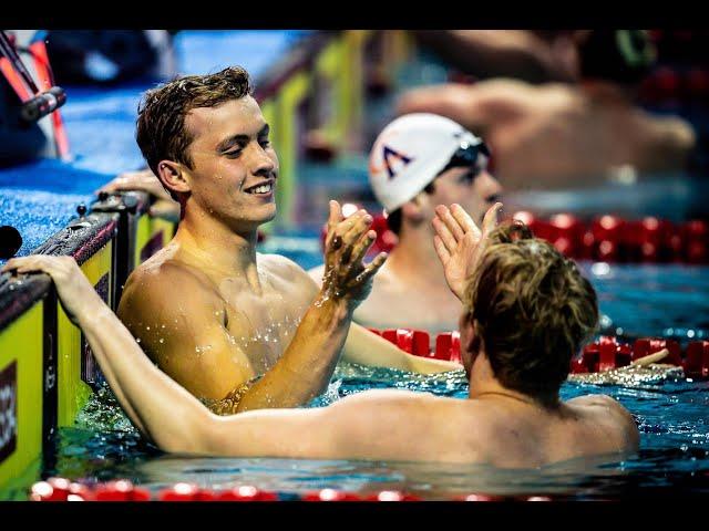 Carson Foster on 2Fly: "First time I've ever really swam it with someone in my face"