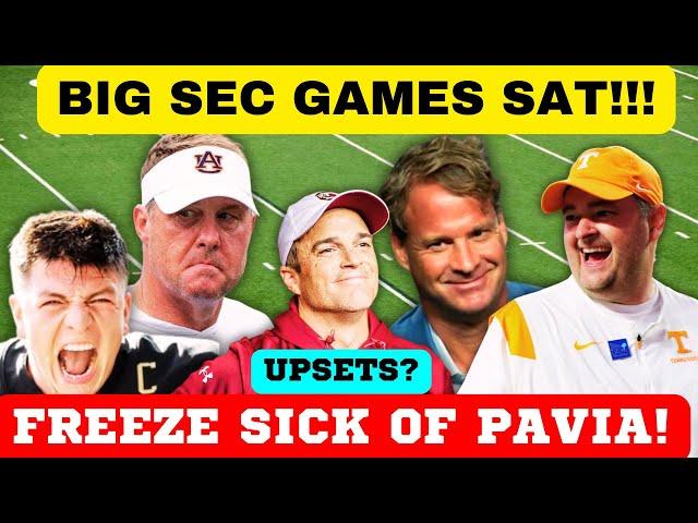 UPSET ALERT! SEC GAMES! TENNESSEE FOOTBALL, SEC FOOTBALL, SOUTH CAROLINA, KENTUCKY FOOTBALL