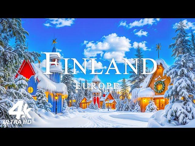 FINLAND 4K Amazing Aerial Film - Meditation Relaxing Music - Natural Landscape