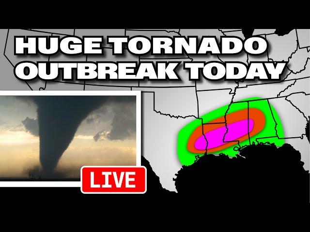 MAJOR Tornado Outbreak - Millions at risk in Dixie Alley!