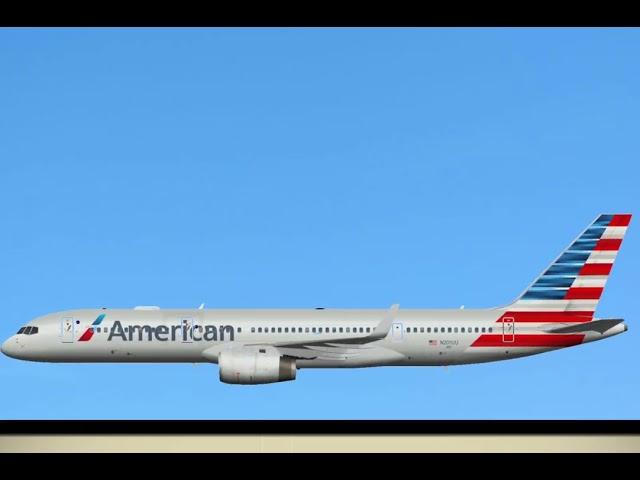 Ameerican airlines 77 recreation animation (principal channel Kitlivespilot)