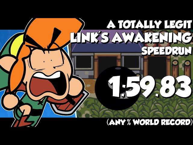 A TOTALLY LEGIT Link's Awakening DX Speedrun Cartoon (ANY% WORLD RECORD)
