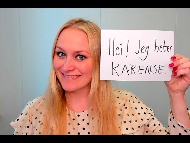 Video 959 Presentasjon A1 Hei! Jeg heter Karense.