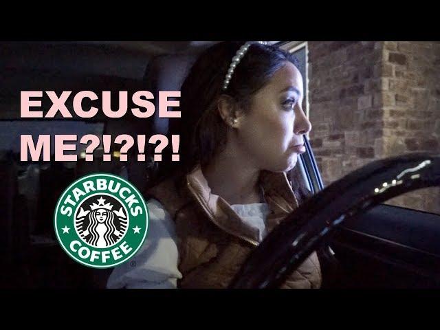 one of my hater's was working the Starbucks drive thru...and this is what happened