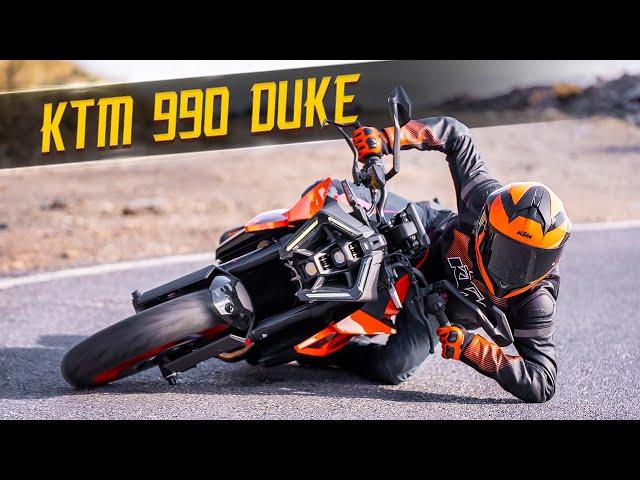 KTM 990 DUKE - MAX. LEAN ANGLE & ROAD TEST | RokON VLOG 153