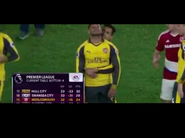 Alexis Sanchez really happy with his team's performance against Middlesbrough