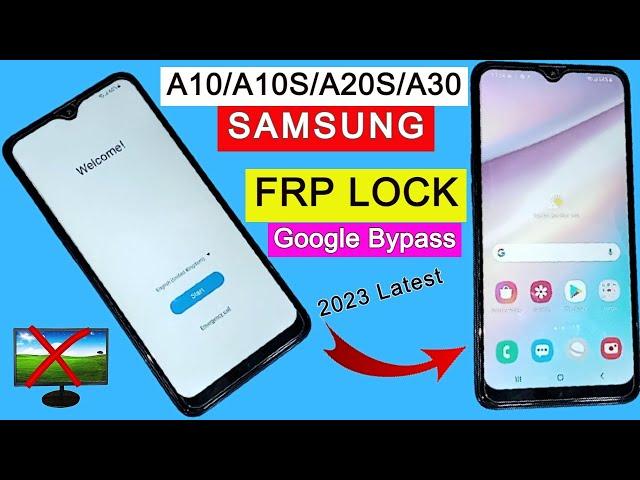 Samsung A10/A10S/A20S/A30 FRP Bypass 2024 | All Samsung Google Bypass | Remove FRP Lock Without PC