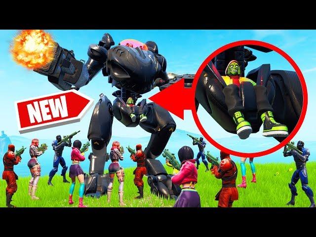 *NEW* ROBOT vs. 100 PLAYERS! (Fortnite SEASON 10)