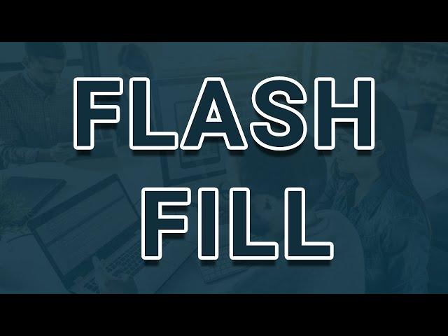 Flash fill shortcut key in MS Excel