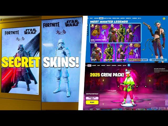 HUGE SURPRISE COLLAB REVEAL! (Light Saber Pickaxe, Kratos RETURN, RARE SKINS)