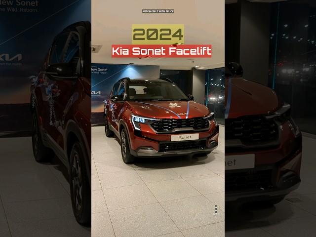 2024 Kia Sonet Facelift - First Look #suv #newcar #newlaunch #shorts #kia #sonetfacelift