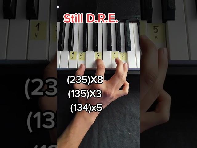STILL D.R.E PIANO TUTORIAL
