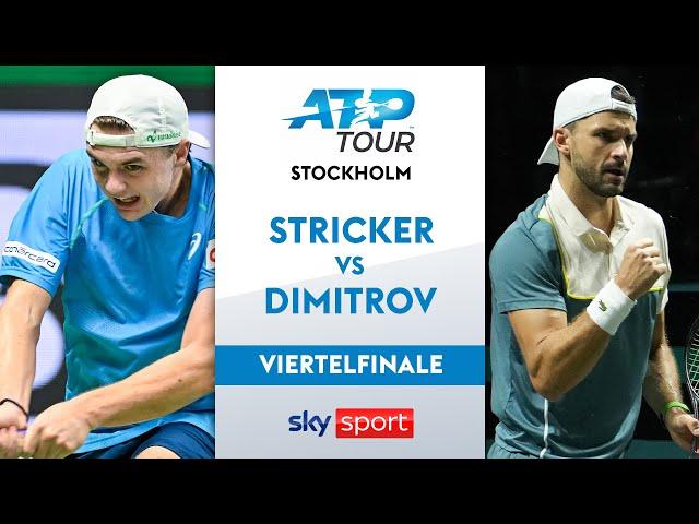 Stricker  vs. Dimitrov  - Viertelfinale | BNP Paribas Nordic Open Stockholm 24 | Highlights