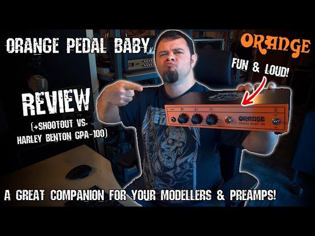 Simple AND strong! || ORANGE PEDAL BABY 100 Power-Amp (Review + Shootout vs. Harley Benton GPA-100)