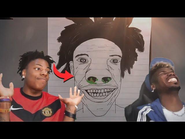 Speed Reacts To Fan Arts & discord clip W/ Paul Pogba * so funny  *