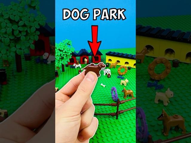 LEGO DOG Park... #lego #legosystem #stopmotion #dog #legocity