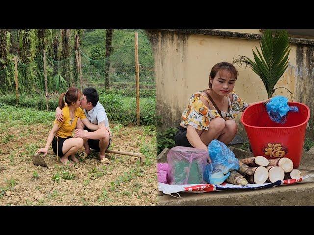 The landowner helps - sells bamboo shoots - guests come to visit - Lý Thị Hương