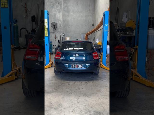 BMW F20 118i custom muffler delete 