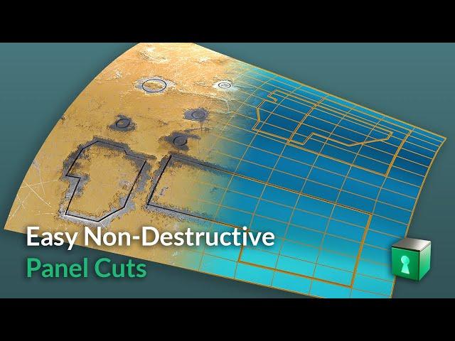 Blender Secrets -  Easy Non-Destructive Panel Cuts