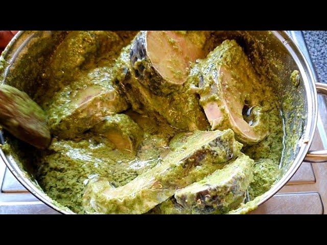 Green spicy fish stew