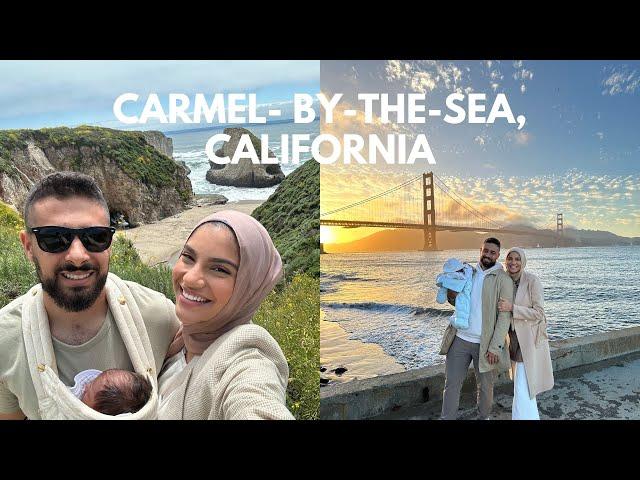 Vlog: Carmel by the sea, traveling with a Newborn | Noha Hamid