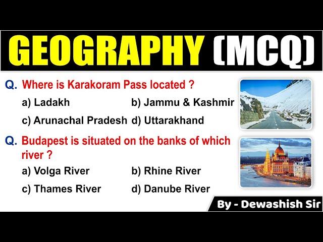 Geography Top 20 MCQ | Geography Gk Questions And Answers| Most Expected Geography Gk |Dewashish Sir