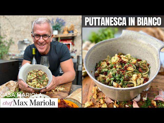 PASTA alla PUTTANESCA in Bianco  Ricetta Primo Piatto FACILE e VELOCE | Chef Max Mariola