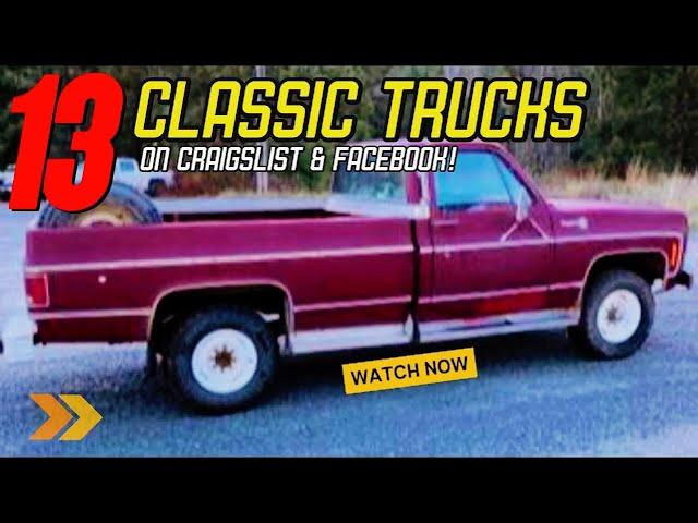 13 Stunning Classic Trucks for Sale on Craigslist and Facebook!