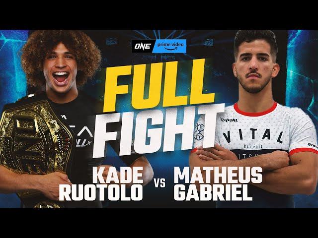 Kade Ruotolo vs. Matheus Gabriel | ONE Championship Full Fight