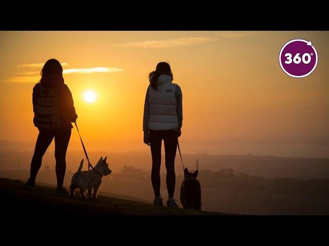 Walk up Arthurs Seat l 360 video