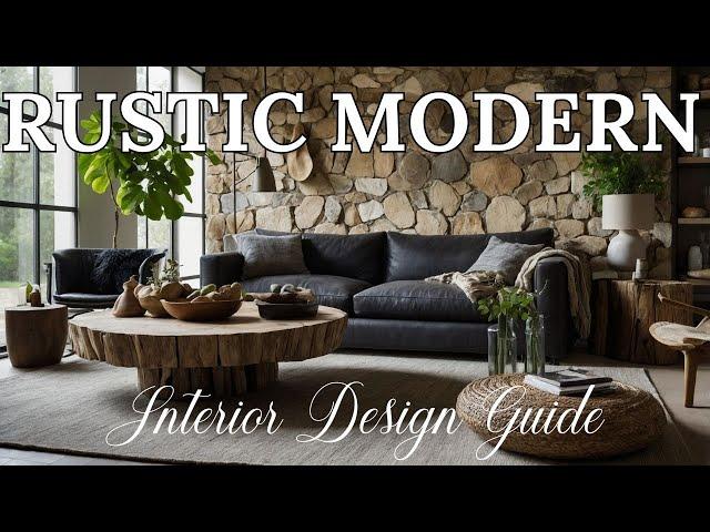 Rustic Modern Interior Design Guide: Stylish Furniture, Decorative Elements, & Creative Inspiration