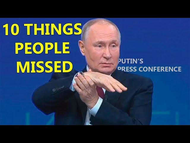 10 Important Things That Went Unnoticed During Putin’s Annual Press Conference