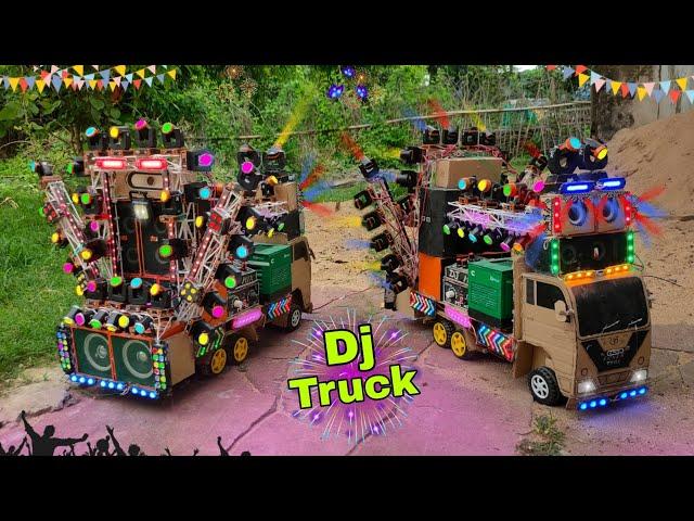 Mini Dj Truck Making At- Home Dj truck project Dj kese banaye how to making Dj 50 sharpy light Dj SR