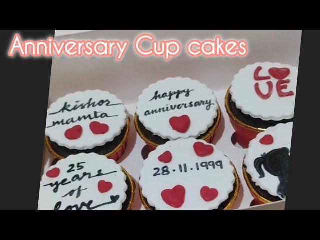 CUP CAKES l Love theme FONDANT cupcakes I themed cupcakes I ANNIVERSARY l Sweet Wonders