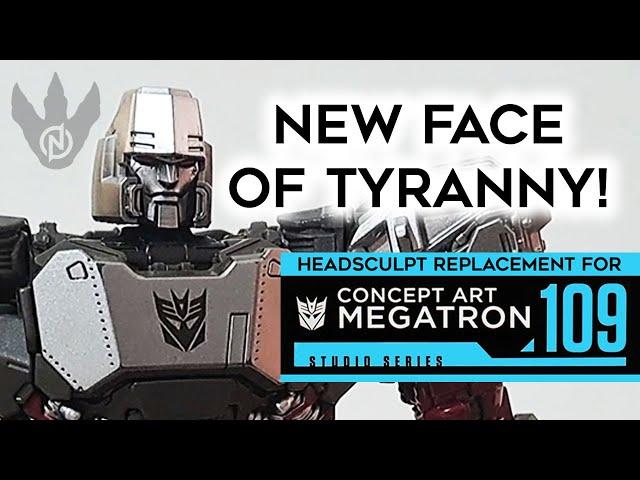 3D PRINTED UPGRADE:  NEW HEAD SCULPT FOR MEGATRON [STUDIO SERIES 109 | CONCEPT ART]