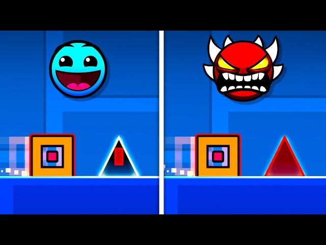 Я прошёл Geometry Dash с БЕЗУМНЫМИ ХИТБОКСАМИ