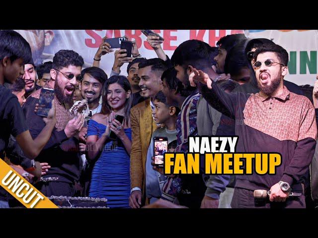 UNCUT - Naezy The BAA Grand Fan Meetup | Huge Crowd | Bigg Boss OTT S3 Public Winner | Sana, Adnan