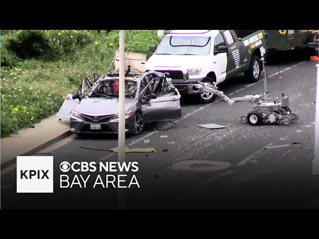 FBI and ATF In Daly City neighborhood following vehicle explosion