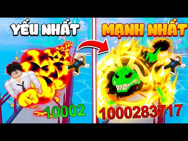 Trái Ác Quỷ Có Chiêu F YẾU NHẤT Tới MẠNH NHẤT Trong Blox Fruits UPDATE 21 | Roblox