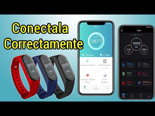 Conecta tu manilla o pulsera inteligente Smartband de forma correcta.