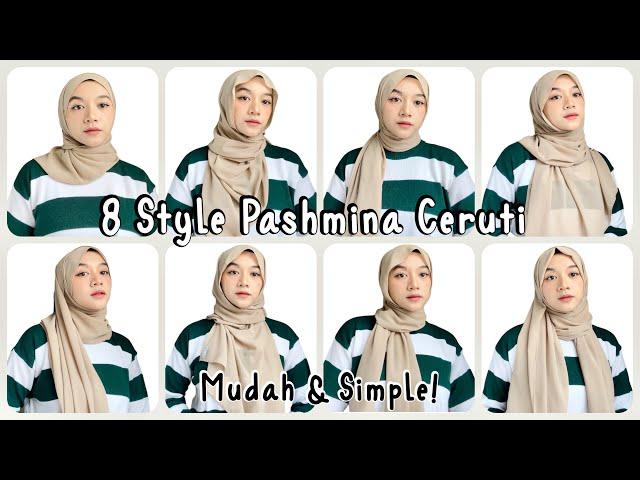 Tutorial Pashmina Ceruti Sehari-hari, Kerja, Kuliah, Hangout