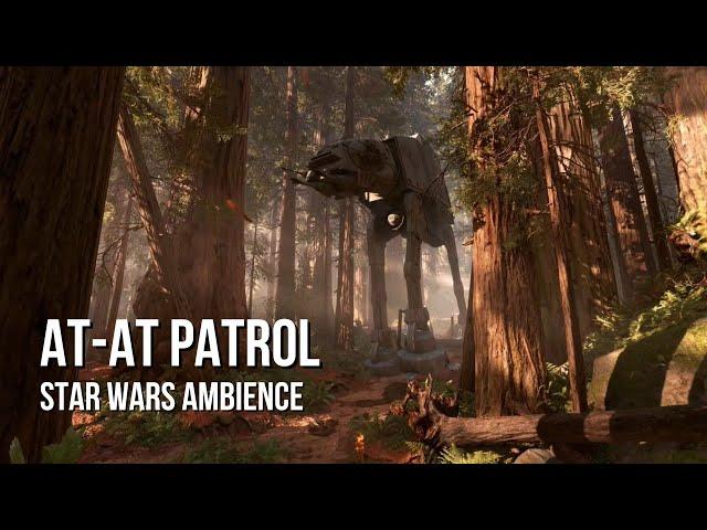 AT-AT Patrol | Star Wars Ambience | Endor Nature, AT-AT Walking Sounds, No Music