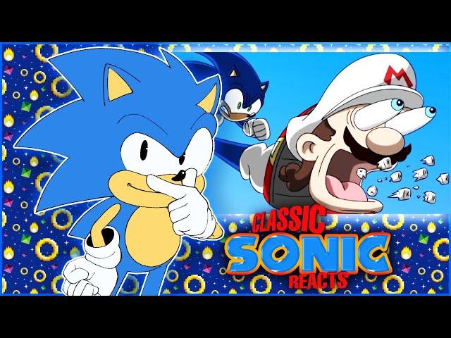 Classic Sonic Reacts To Sonic VS Mario - MULTIVERSE WARS! ⭐️