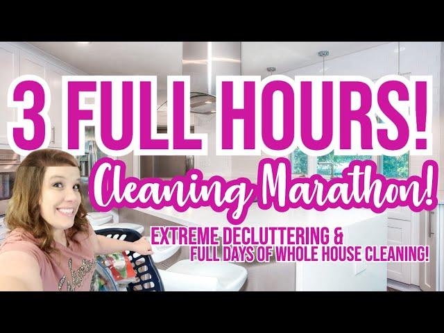 ULTIMATE CLEANING MARATHON3 HOURS!EXTREME DECLUTTER + FULL DAYS OF CLEANING