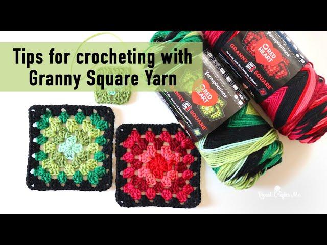 Tips for Crocheting with Red Heart All-in-One Granny Square Yarn