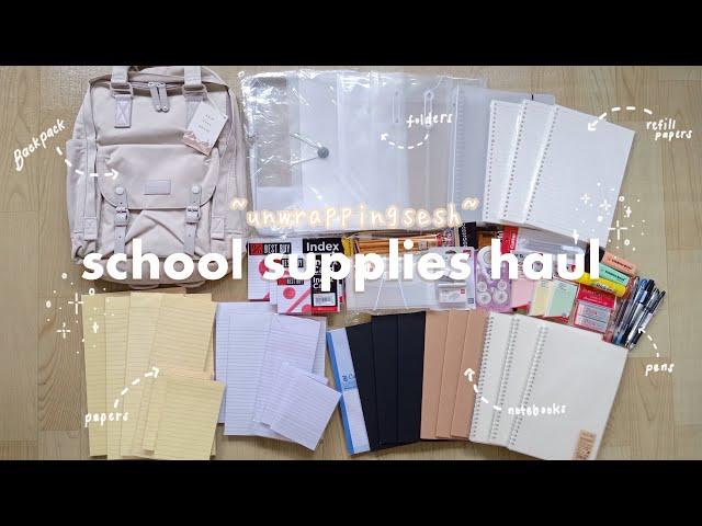 school supplies haul 2024 ️| first vlog | unwrappingsesh | ph